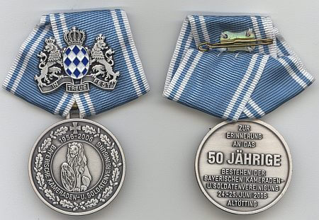 Verleihung der Jubiläumsmedaille der Bayrischen Kameraden- und Soldatenvereinigung