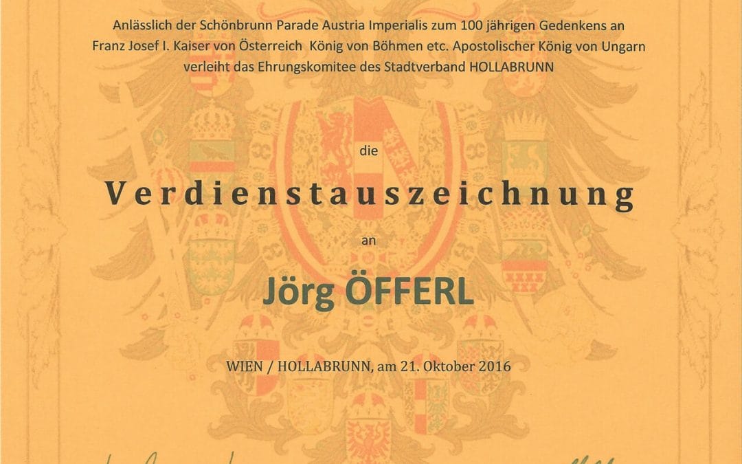 Verdienstauszeichnung – Parade Schönbrunn Austria Imperialis