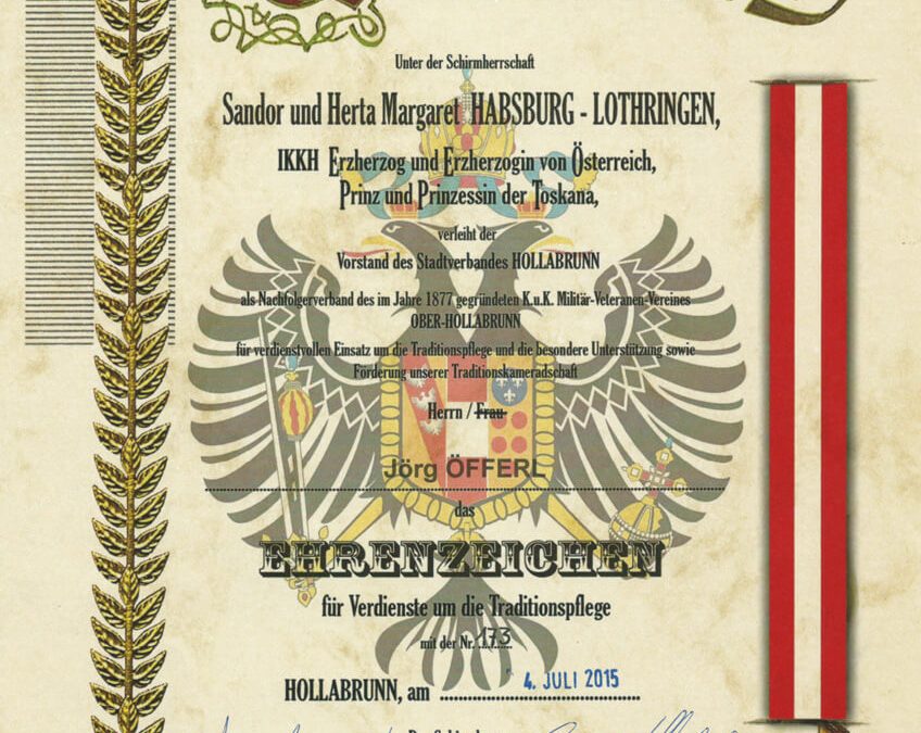 Verleihung des Ehrenzeichens des Österreichischen Kameradschaftsbund
