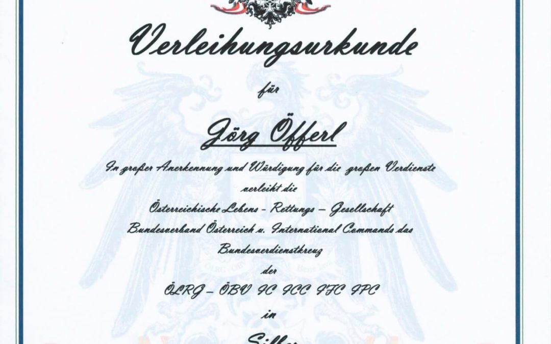 Bundesverdienstkreuz des ÖLRG in silber